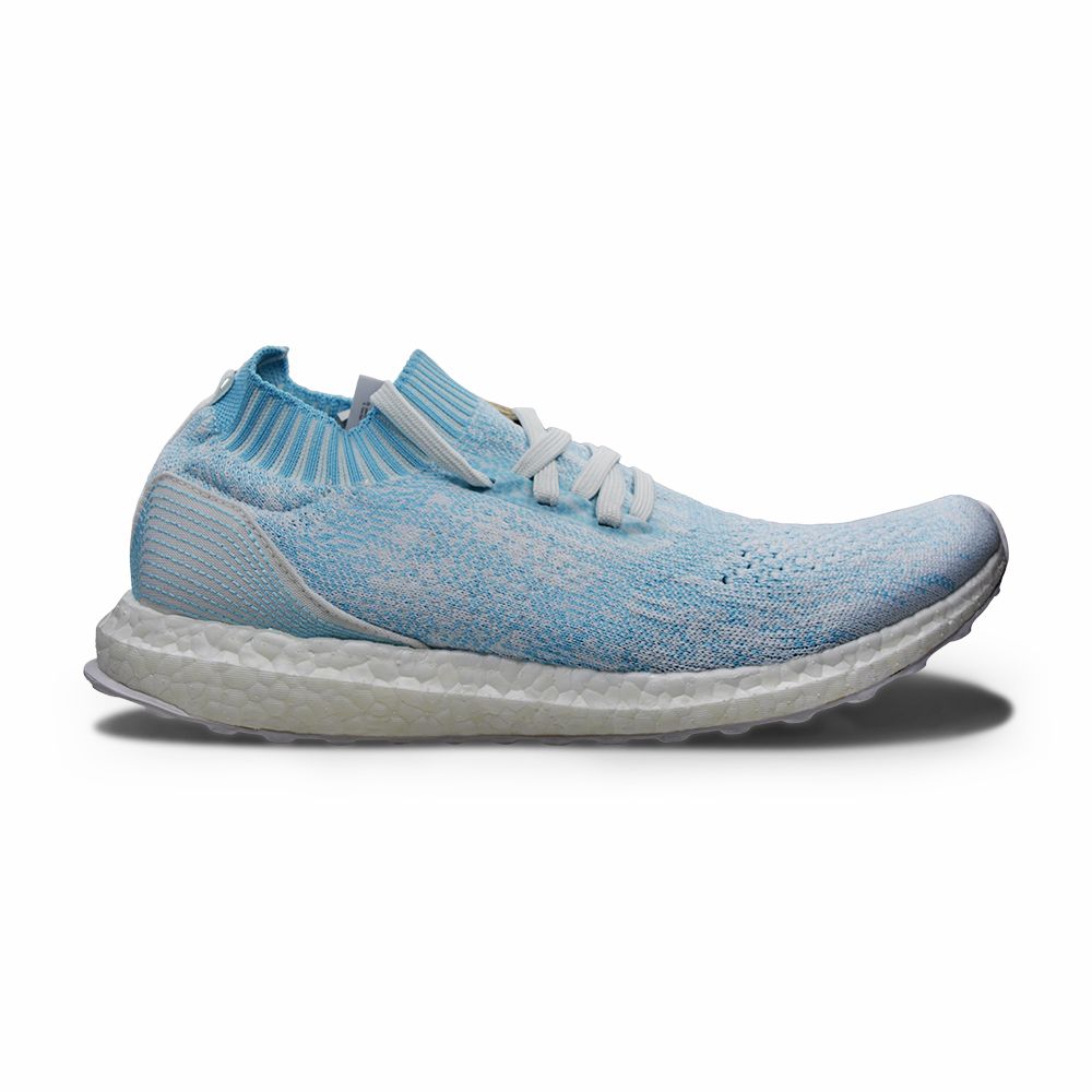 Mens Adidas Ultra BOOST Uncaged Parley - CP9686 - Blue White Trainers