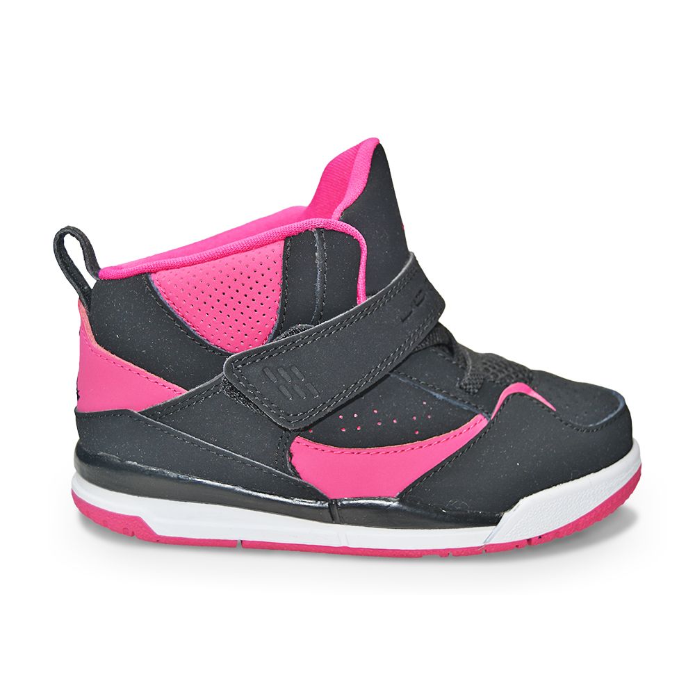 Infants Jordan Flight 45 High GT - 837025008 - Black Pink Trainers â Foot World