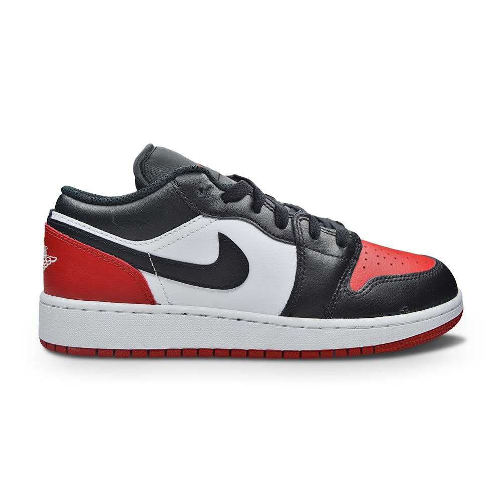 Juniors Nike Air Jordan 1 Low 'Bred Toe'