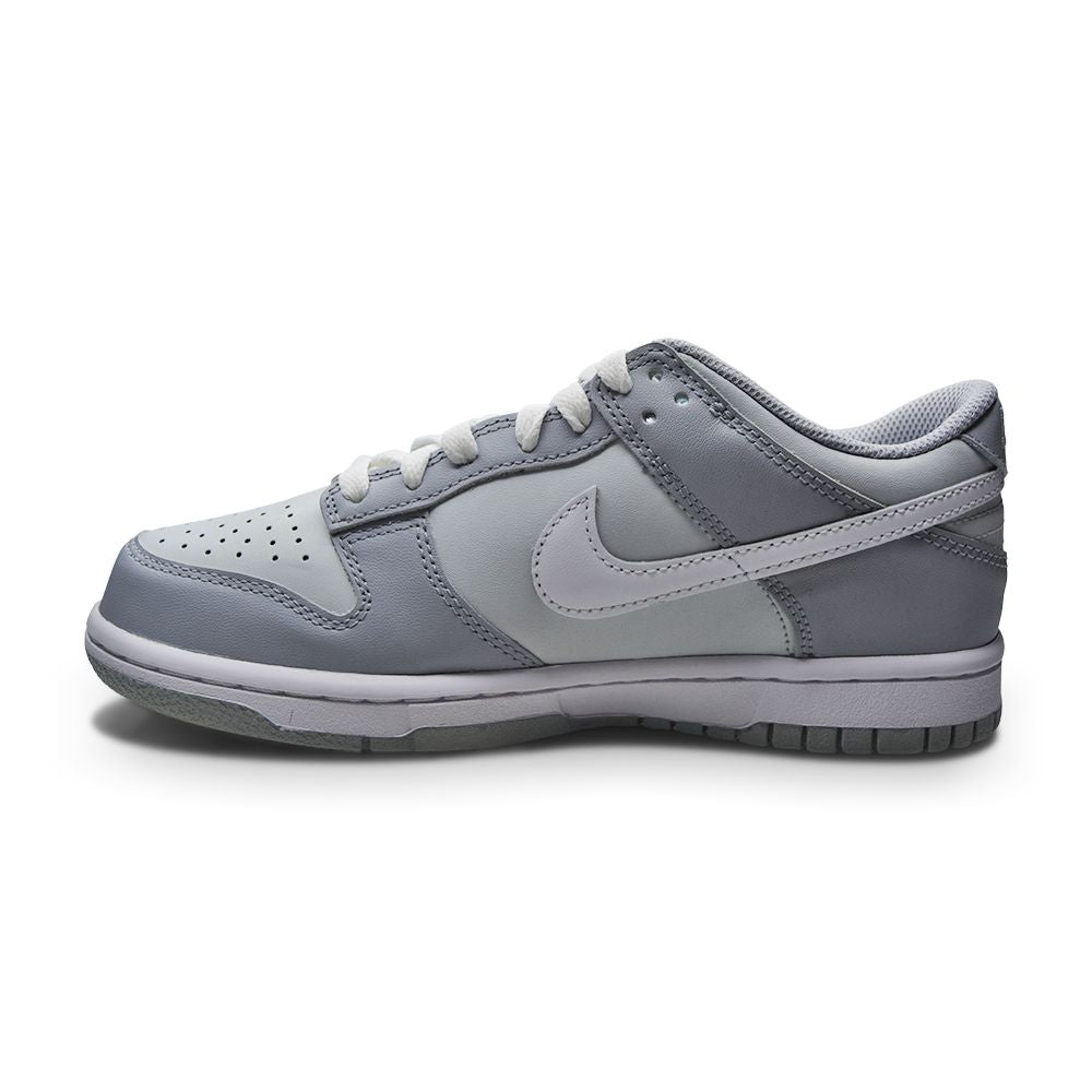 Juniors Nike Dunk Low (GS) "Two Toned Grey" DH9765 001 Pure Platinum White Grey