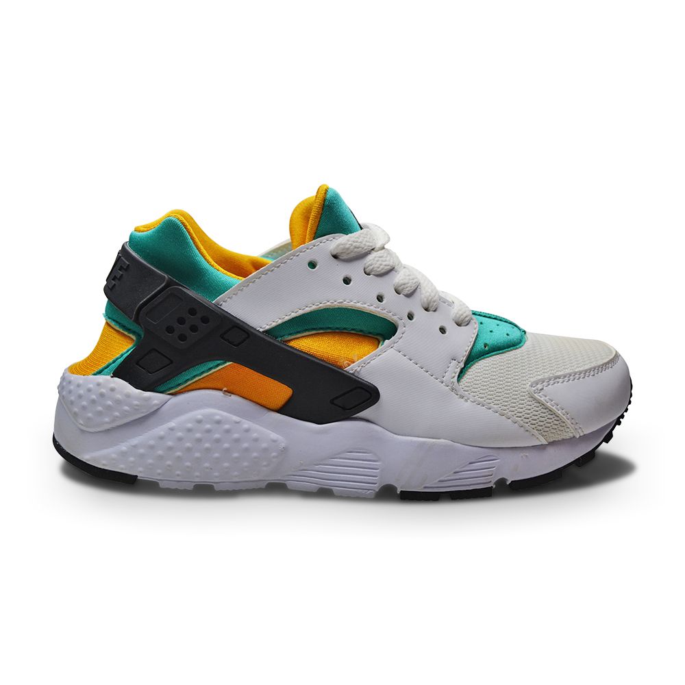Juniors Nike Air Huarache Run (GS) 654275 101 White Black New