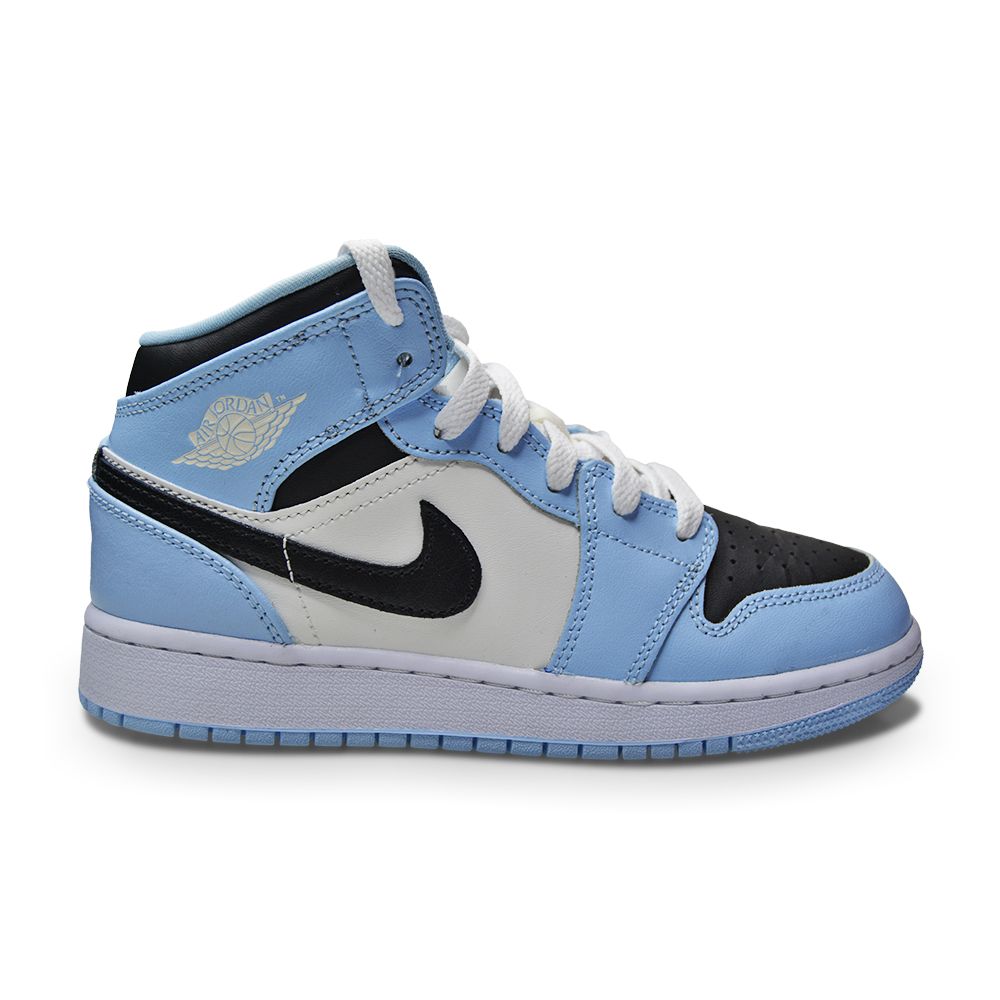 Juniors Nike Air Jordan Mid (GS) 555112 401 Ice Blue Black