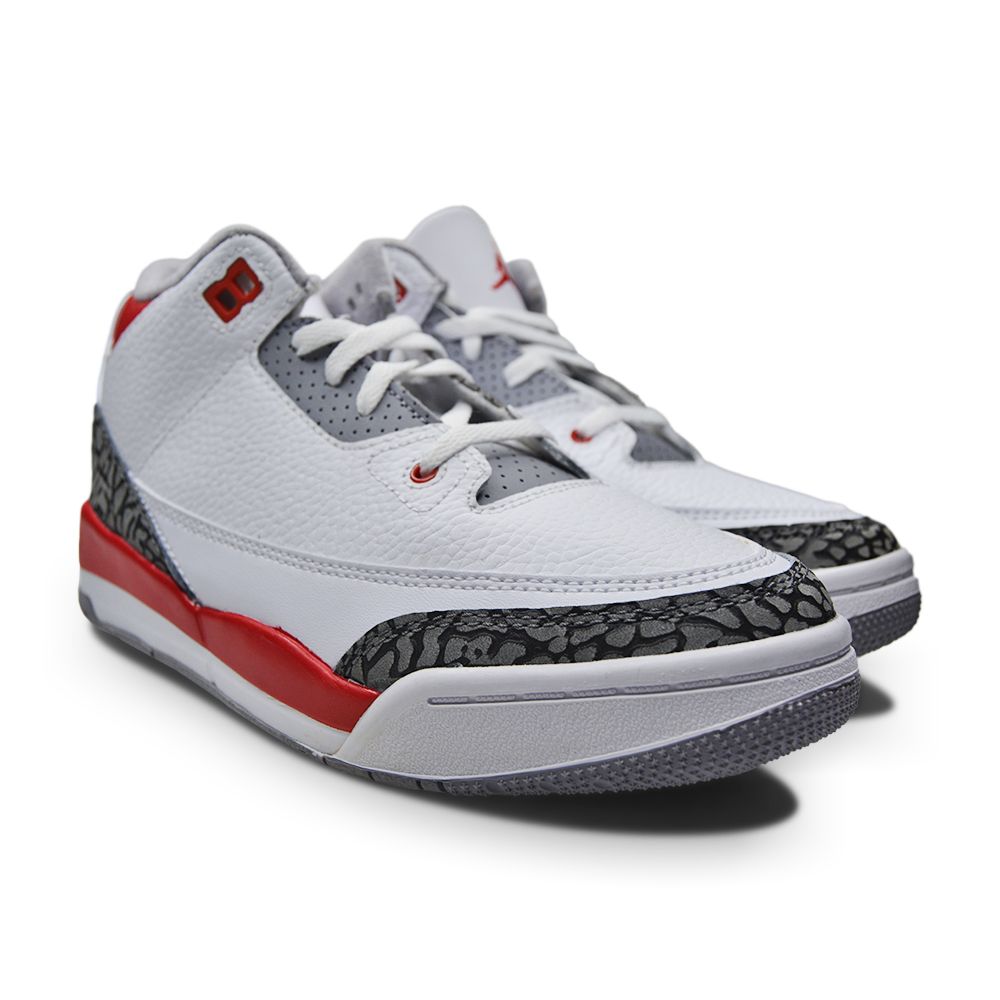 Kids Nike Air Jordan 3 Retro (PS) - DM0966 160 - White Fire Red Black