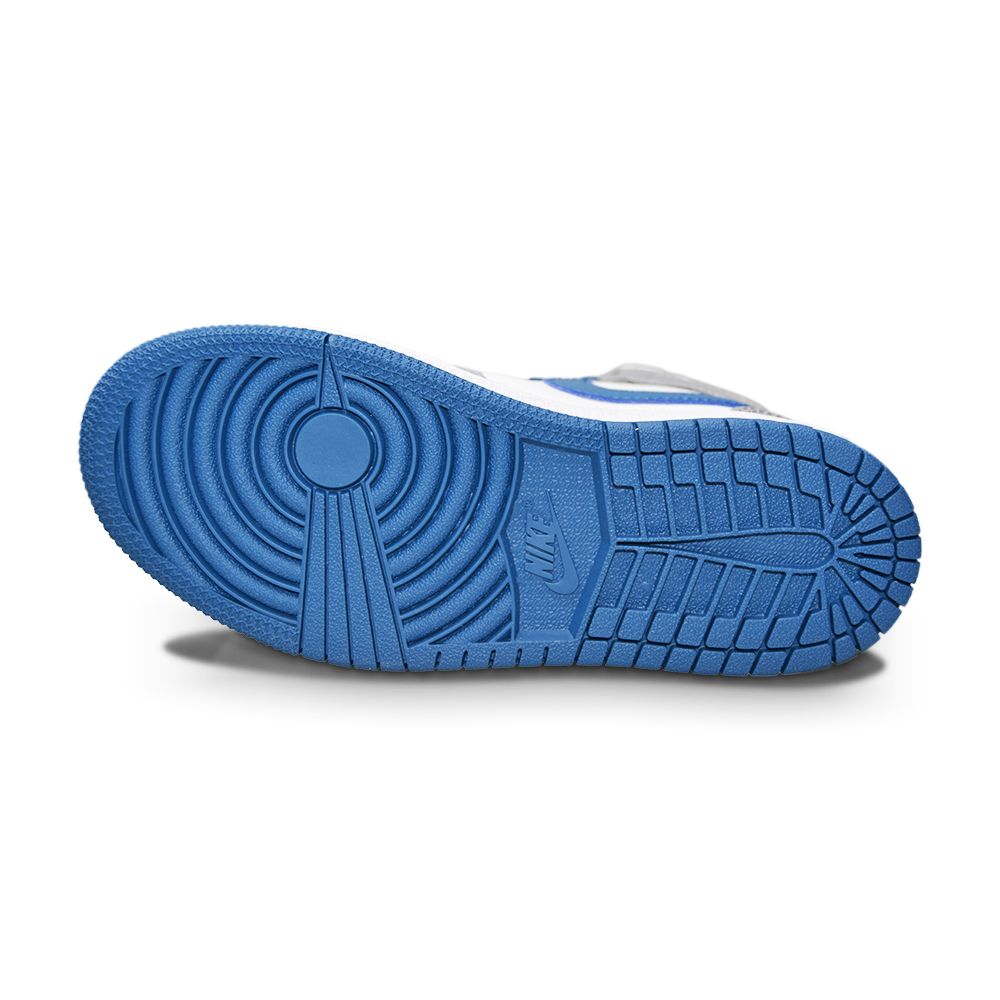 Kids Nike Jordan 1 Mid (PS) - DQ8424 014 - Cement Grey White True Blue