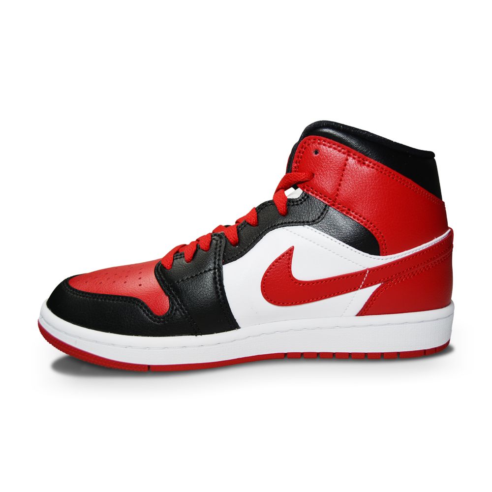 Womens Nike Air Jordan 1 Mid - BQ6472 079 - Black Gym Red White