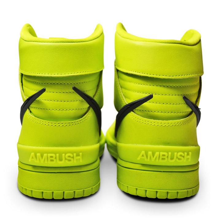 Mens Nike Dunk High x Ambush - CU7544 300- Flash Lime