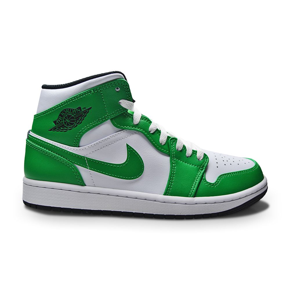 Mens Nike Air Jordan 1 Mid 'Lucky Green'