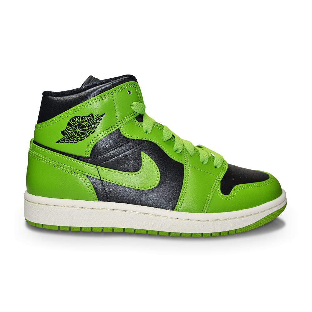 Womens Nike Air Jordan Mid BQ6472 031 Black Altitude Green