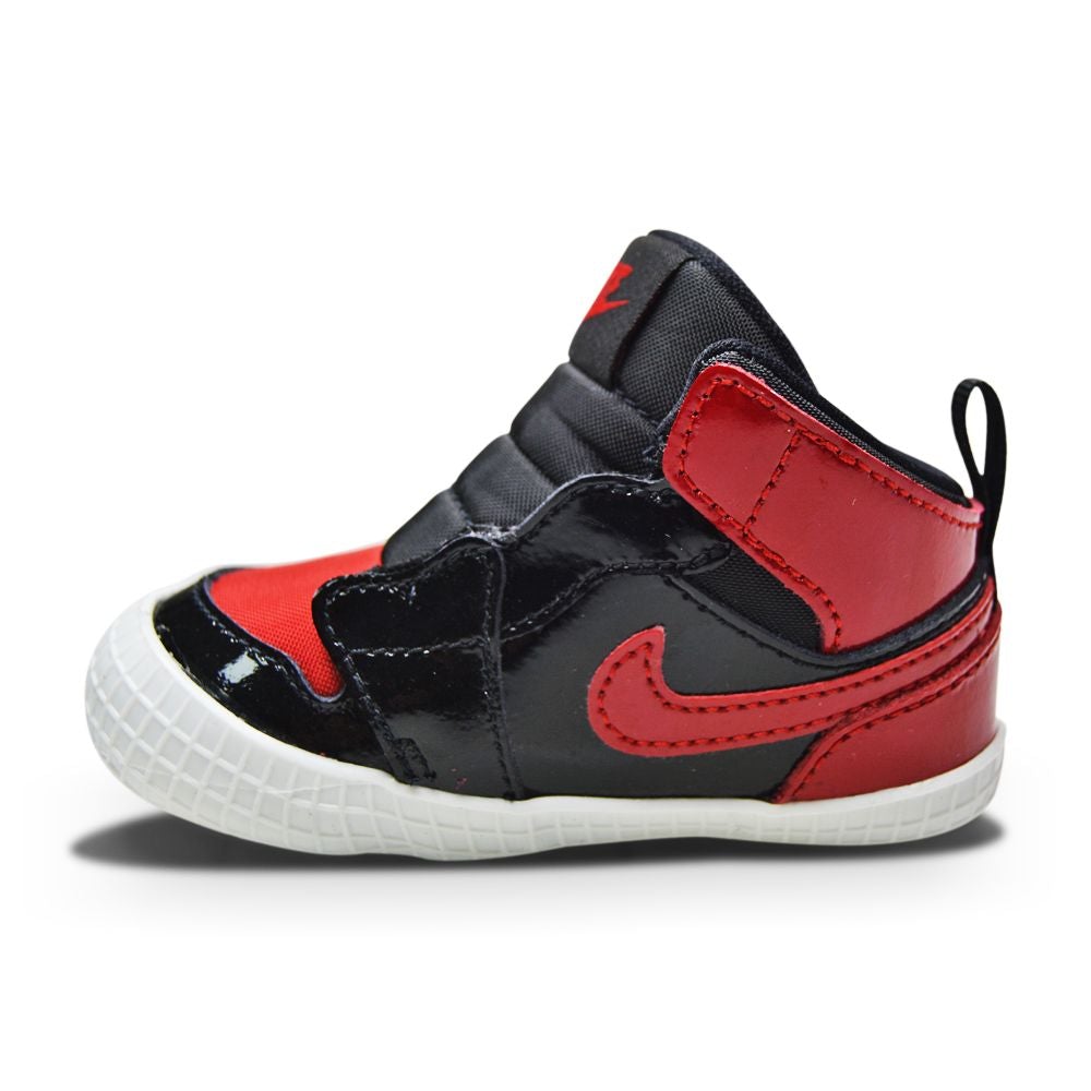 Babies Nike Jordan 1 Crib Bootie (PS) - AT3745 063- Black Varisity Red White-Babies-Nike-Foot World