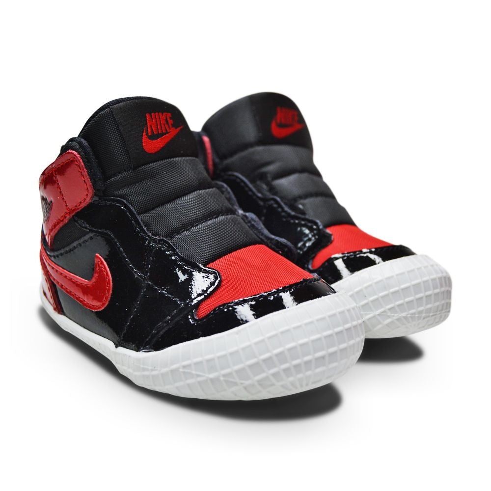 Babies Nike Jordan 1 Crib Bootie (PS) - AT3745 063- Black Varisity Red White-Babies-Nike-Foot World