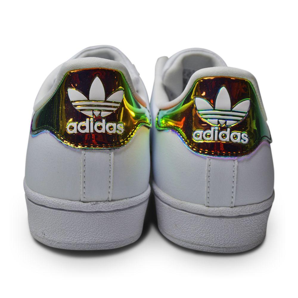 Juniors Adidas Superstar J - CP9837 - White Gold-Adidas, Junior Footwear, Juniors (3-6), Nike Junior Footwear, Super Star-Foot World UK