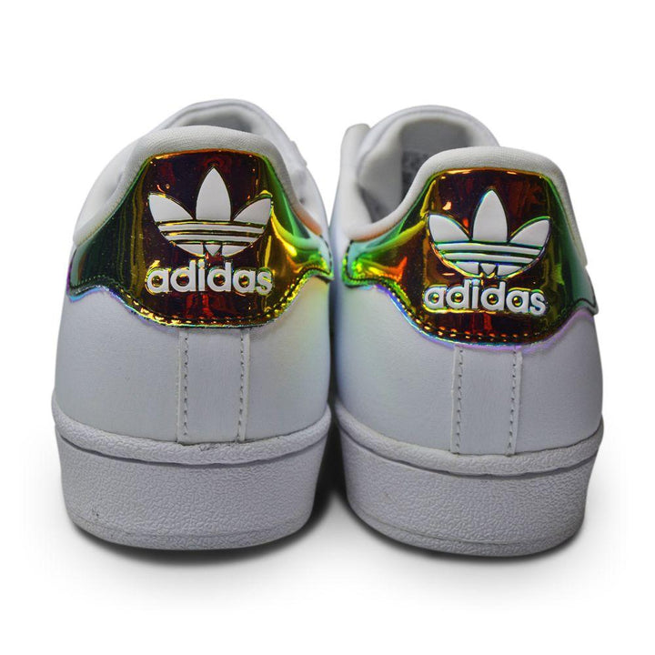 Juniors Adidas Superstar J - CP9837 - White Gold-Adidas, Junior Footwear, Juniors (3-6), Nike Junior Footwear, Super Star-Foot World UK
