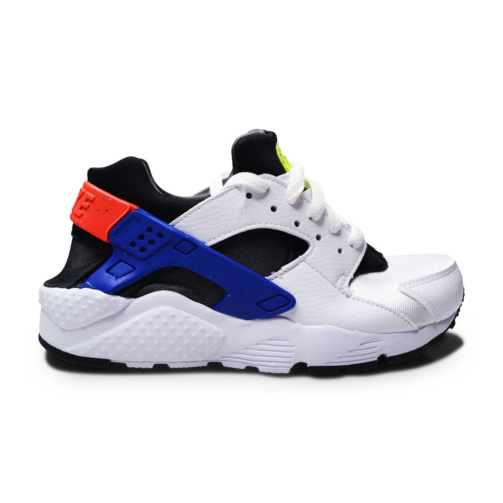 Juniors Nike Air Huarache Run (GS) - DQ0975 100 - White Bright Crimson-Juniors-Nike-Nike Air Huarache Run-sneakers Foot World