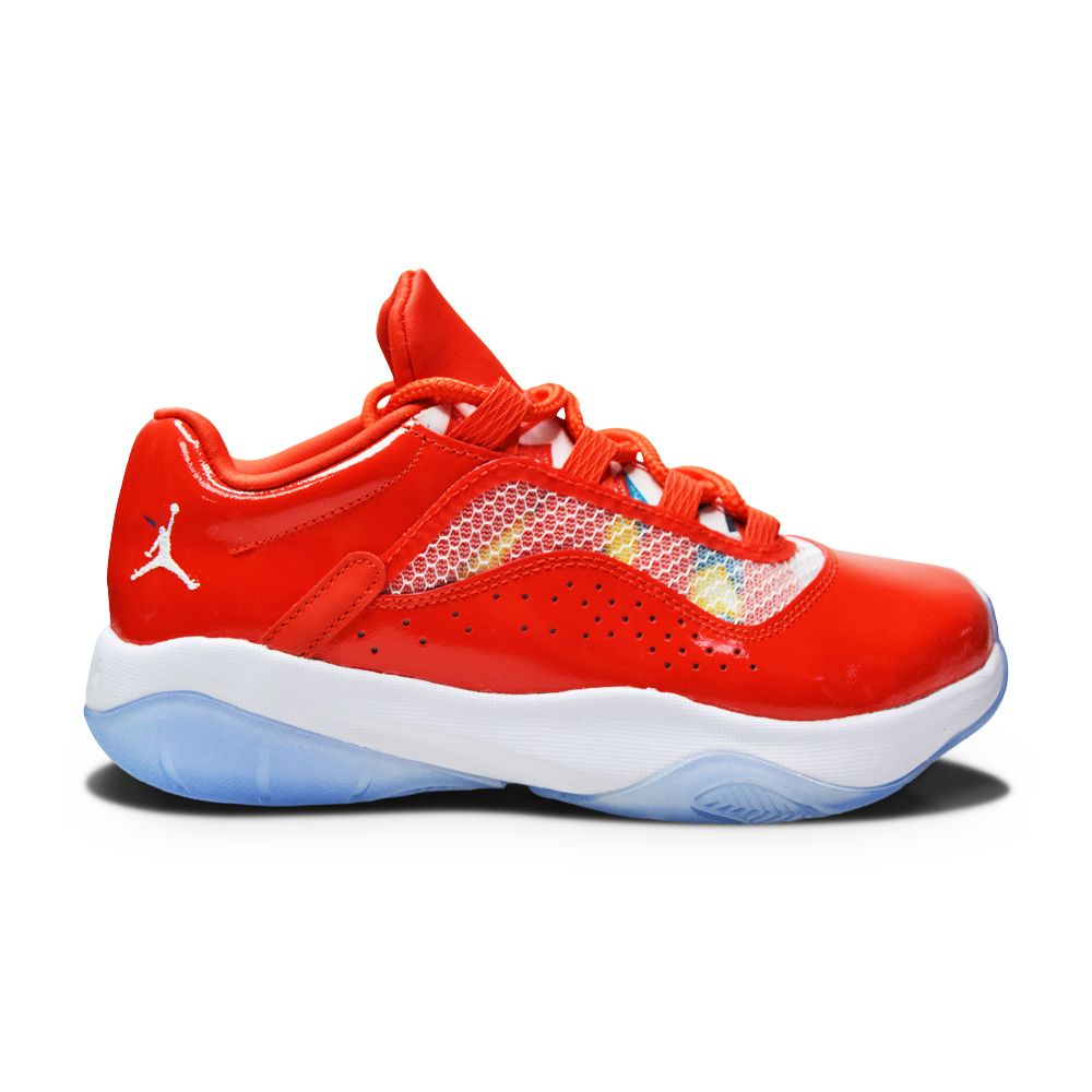 Juniors Nike Air Jordan 11 Comfort Low (GS) - DQ0928 600 - Chile Red White-Juniors-Nike-Nike Air Jordan 11 Comfort Low (GS)-sneakers Foot World