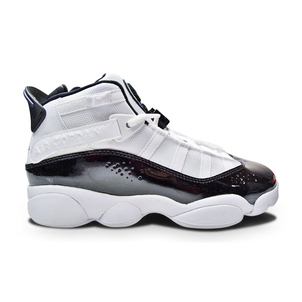 Juniors Nike Air Jordan 6 Rings (GS) - 323419 104 - White Black Dark Concord Clear-Juniors-Nike-sneakers Foot World