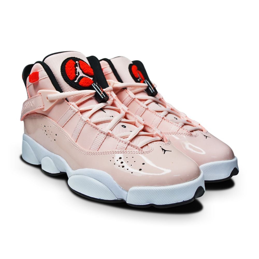 Juniors Nike Air Jordan 6 Rings (GS) - 323419 602 - Atmosphere Infrared 23 Black-Juniors-Nike-sneakers Foot World