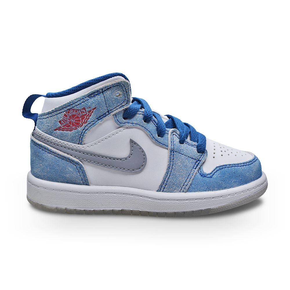 Kids Nike Air Jordan Mid SE (PS) DR6237 401 French Blue Fire Red White