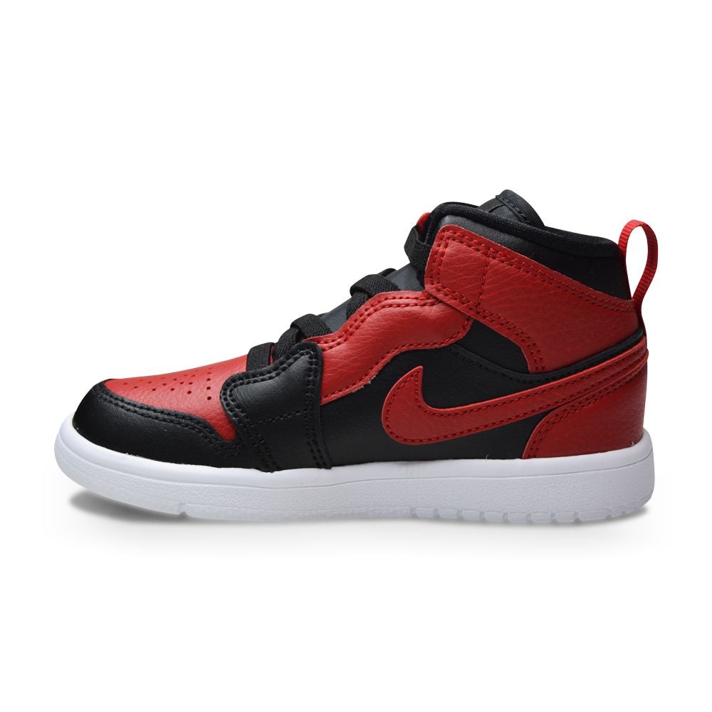 Kids Nike Jordan 1 Mid ALT (PS) "Bred" - AR6351 074 - Black Gym Red-White-kids-Nike-sneakers Foot World