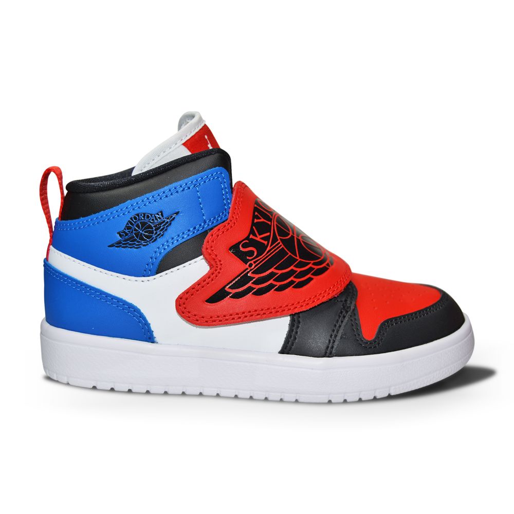 Kids Nike Sky Jordan 1 (PS) - BQ7197 104 - White Black University Red-kids-Nike-*Rare*, Brands Kids, Footwear Kids, Jordan *Rare*, Kids, Nike Brands-sneakers Foot World
