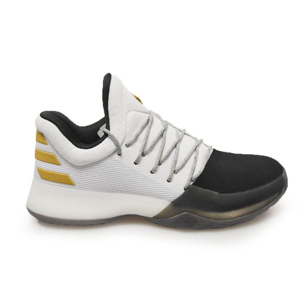 Mens Adidas Harden BW0552 White Black Trainers – Foot World