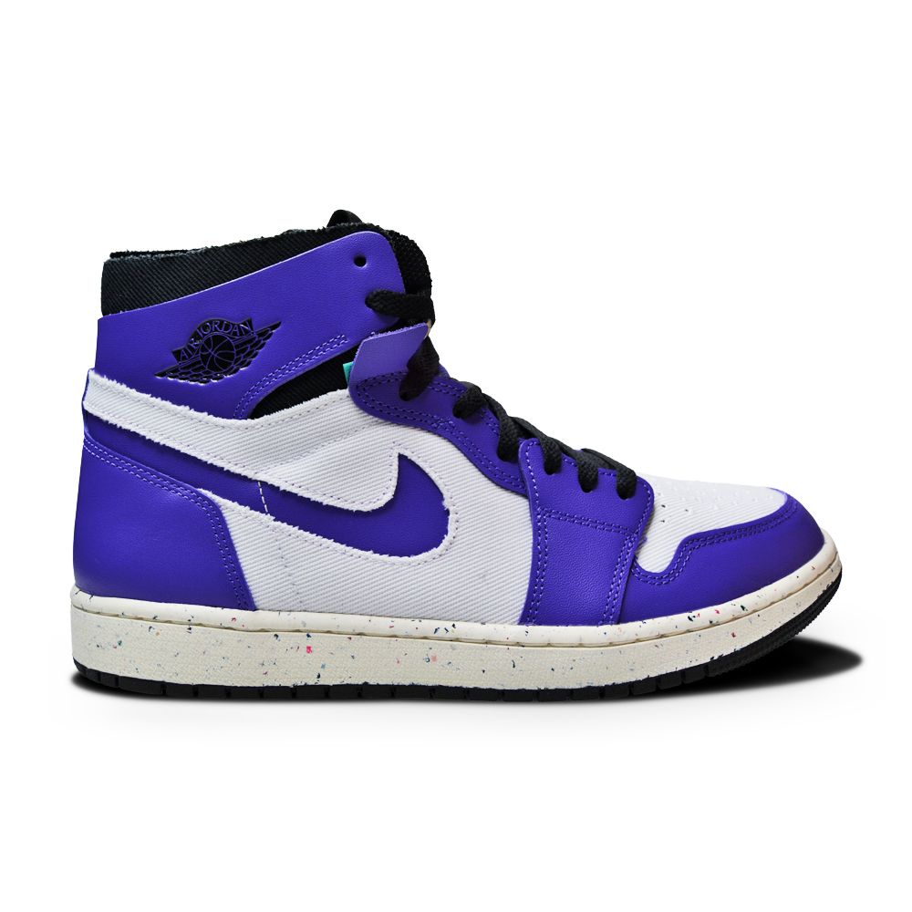 Men's Nike Air Jordan 1 Zoom Air CMFT - CT0978 501 - Dark Iris White Black Sail-Mens-Nike-Air Jordan 1 Zoom Air CMFT-sneakers Foot World