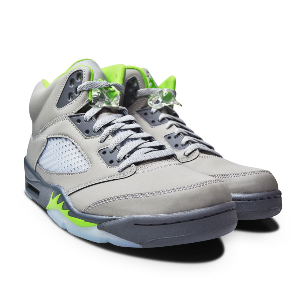 Mens Nike Air Jordan 5 Retro "Green Bean" - DM9014 003 - Silver Green Bean Flint-Mens-Nike-Nike Air Jordan 5 Retro-sneakers Foot World