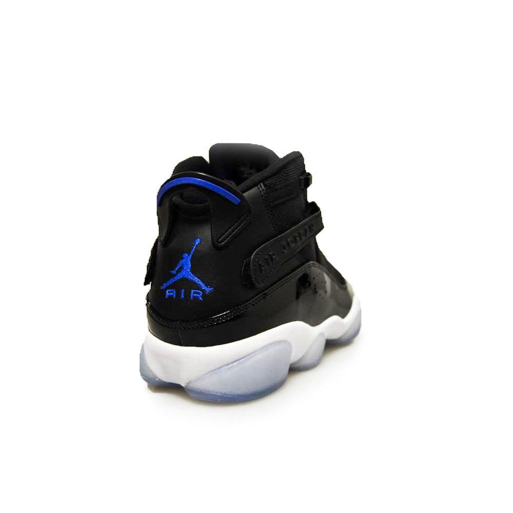 Mens Nike Jordan 6 Rings *RARE* - 322992 016 - Black Hyper Royal White Trainers-*Rare*, Basketball, Heat, Jordan *Rare*, Jordan Brands, Nike Brands-Foot World UK