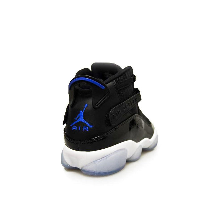 Mens Nike Jordan 6 Rings *RARE* - 322992 016 - Black Hyper Royal White Trainers-*Rare*, Basketball, Heat, Jordan *Rare*, Jordan Brands, Nike Brands-Foot World UK
