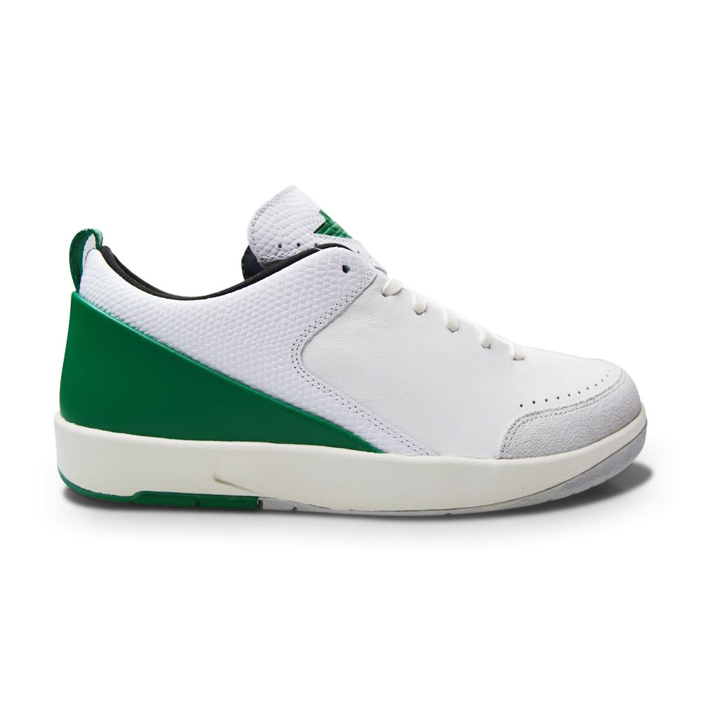 Nike Air Jordan 2 Retro Low SE x Nina Chanel DQ0560 160 White Malachite Neutral-Mens-Nike-Air Jordan 2 Retro Low SE-sneakers Foot World