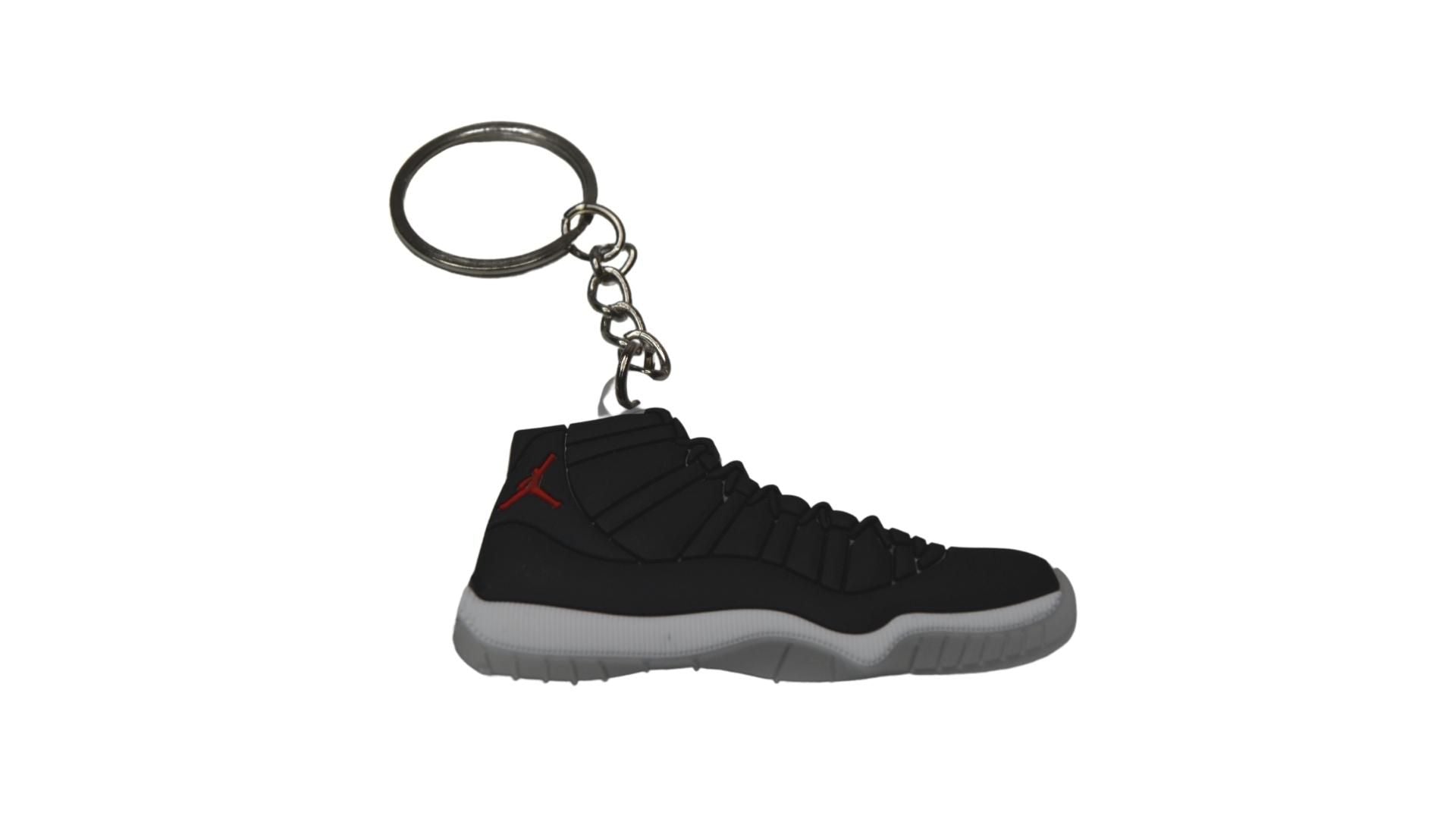 Novelty Sneaker Keyring Stocking Filler J11BW Jordan 11 Black White-Unisex-OTHER-Foot World