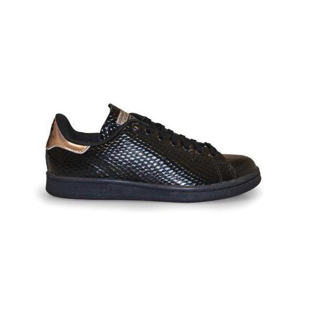Womens Adidas Stan Smith W AQ5939 Black Gold Trainers – Foot World