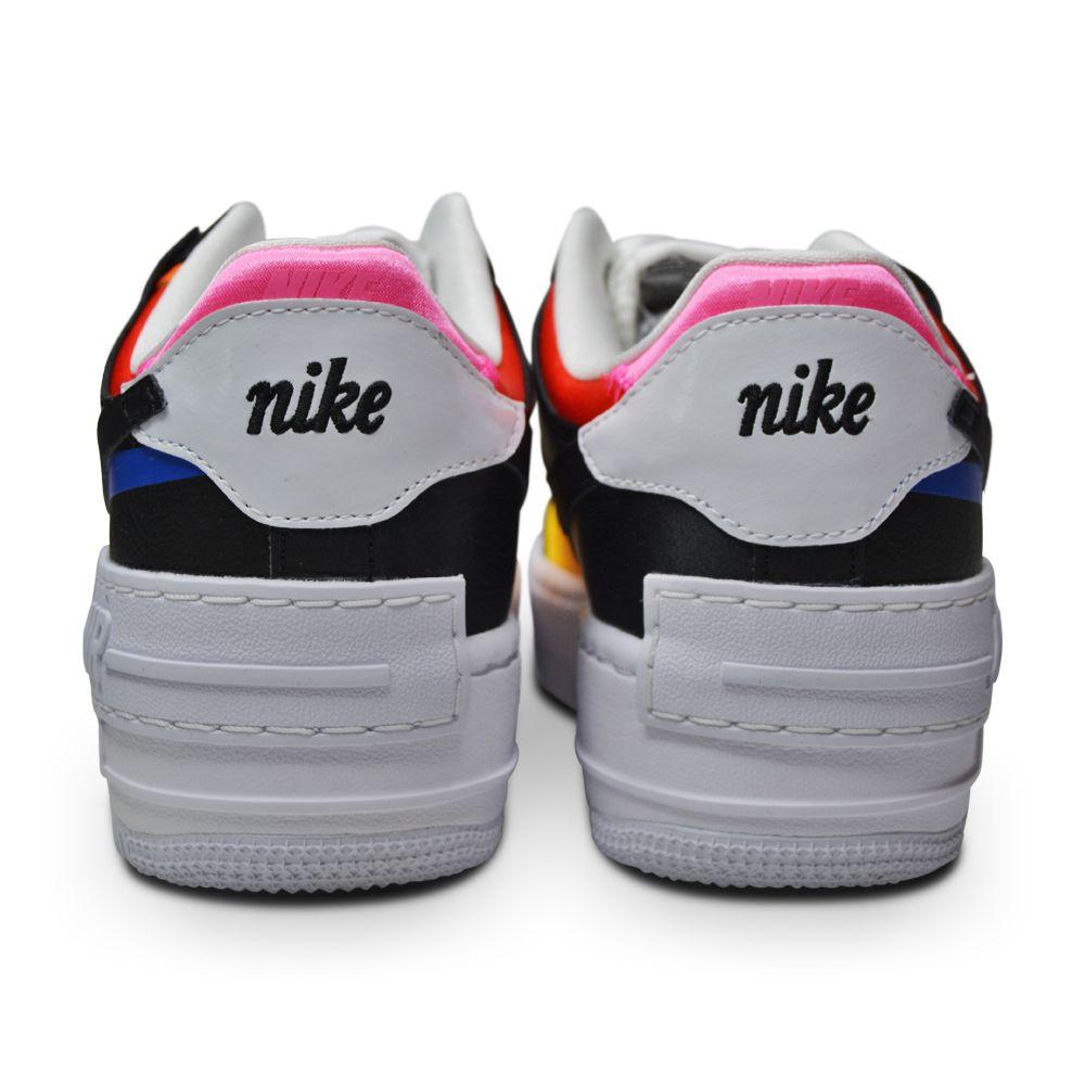 Womens Nike Air Force 1 Shadow - DC4462 100 - White Black Pink Glow-Air Force 1, Footwear Women, Nike, Nike Brands, Running Footwear-Foot World UK