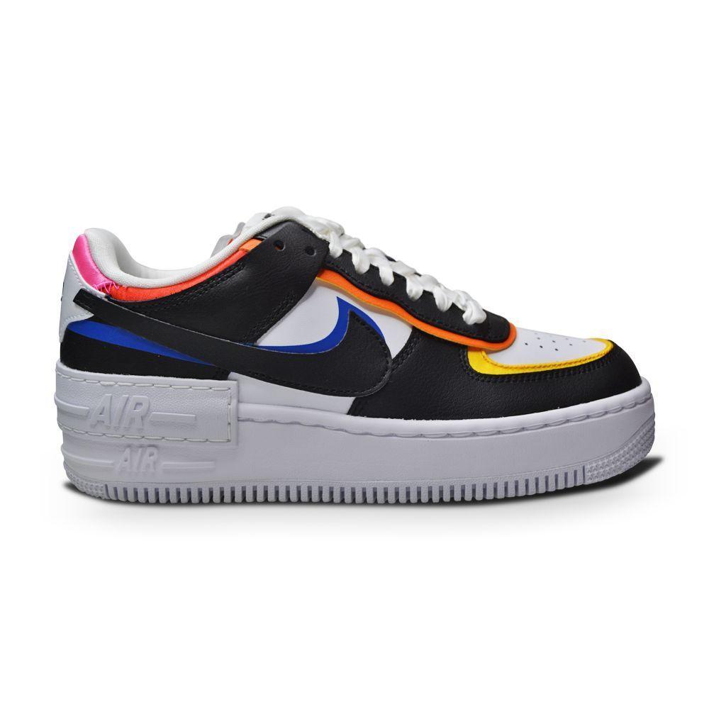Womens Nike Air Force 1 Shadow - DC4462 100 - White Black Pink Glow-Air Force 1, Footwear Women, Nike, Nike Brands, Running Footwear-Foot World UK