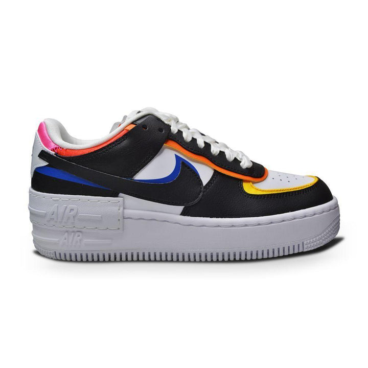 Womens Nike Air Force 1 Shadow - DC4462 100 - White Black Pink Glow-Air Force 1, Footwear Women, Nike, Nike Brands, Running Footwear-Foot World UK