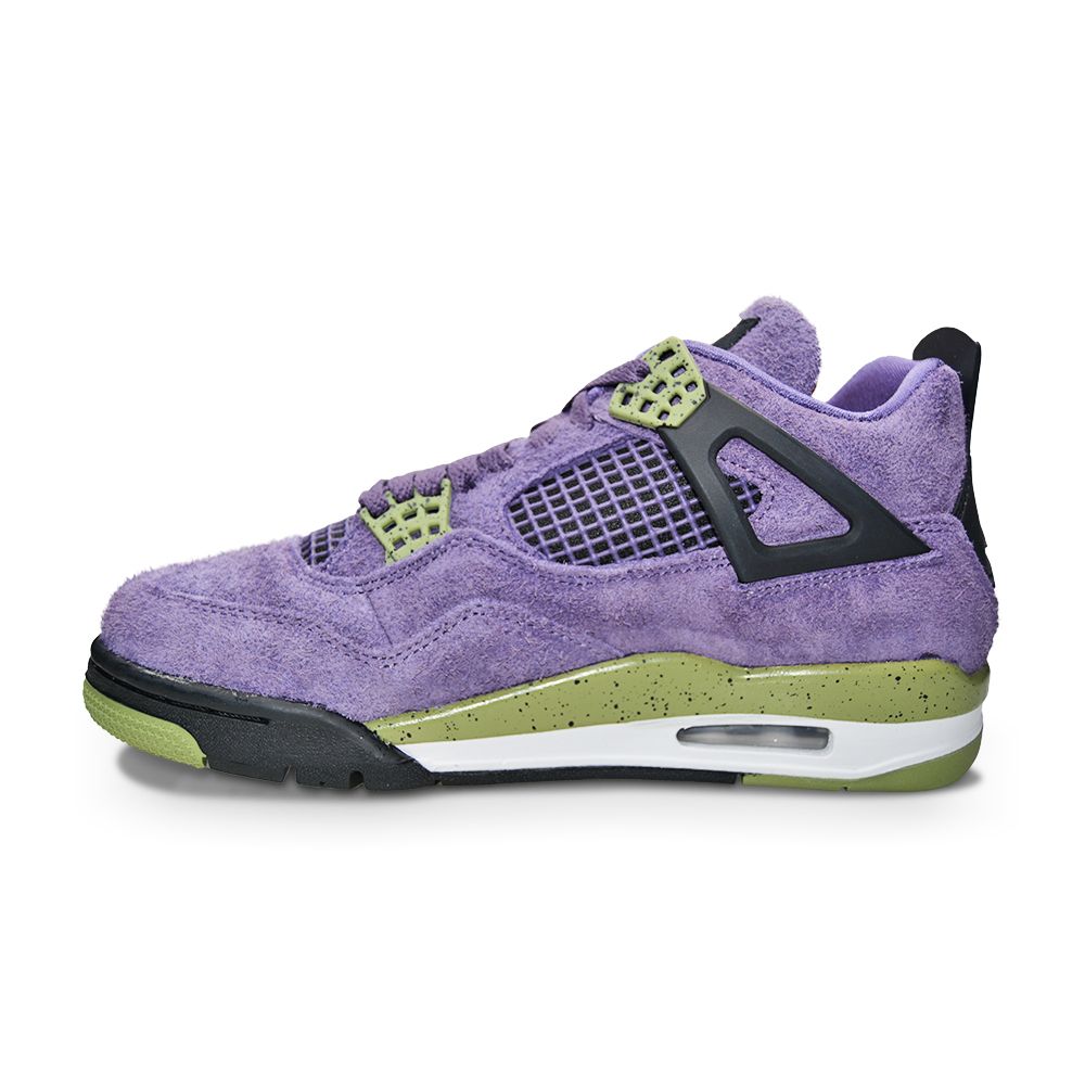 Womens Nike Air Jordan 4 Retro - AQ9129 500 - Canyon Purple Safety Orange-Womens-Nike-Nike Air Jordan 4 Retro-sneakers Foot World