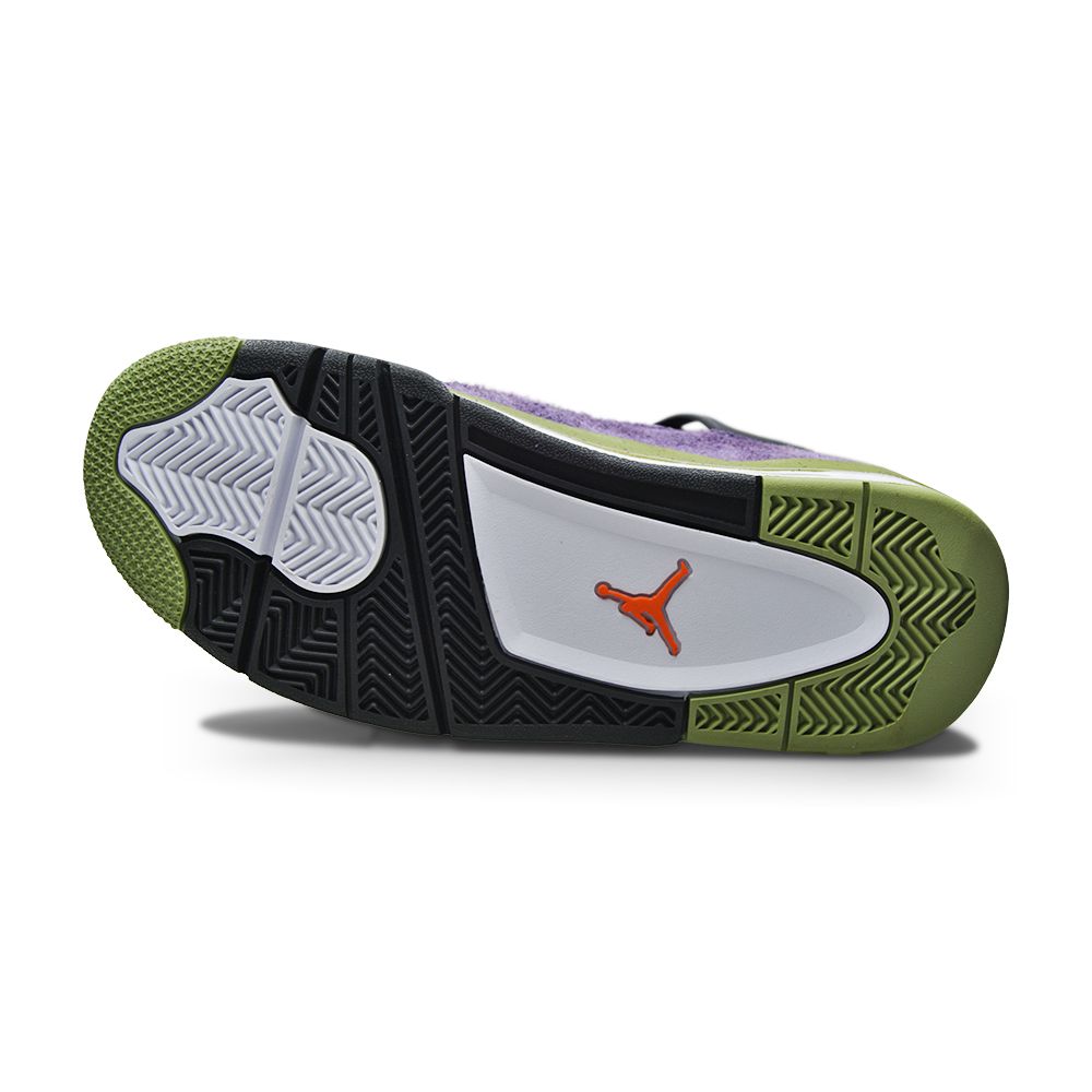 Womens Nike Air Jordan 4 Retro - AQ9129 500 - Canyon Purple Safety Orange-Womens-Nike-Nike Air Jordan 4 Retro-sneakers Foot World