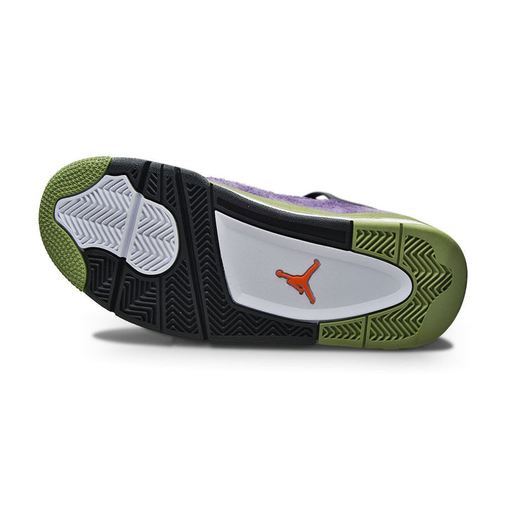 Womens Nike Air Jordan 4 Retro - AQ9129 500 - Canyon Purple Safety Orange-Womens-Nike-Nike Air Jordan 4 Retro-sneakers Foot World