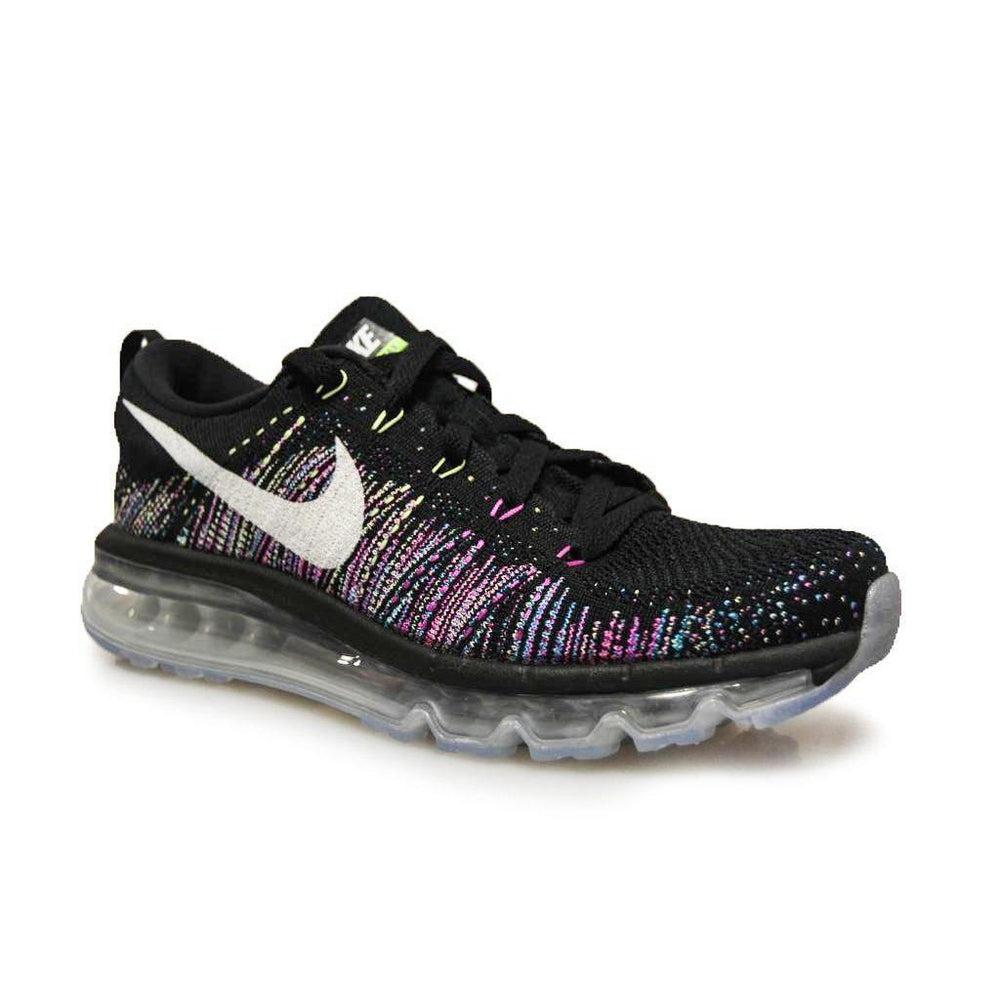 Womens Nike Air Max 2014 Flyknit - 620659-007 - Black White Green Trainers-Air Max, Brands Women, Brands50, Footwear Women, Free Run, Nike, Nike Brands, Running Footwear, Women-Foot World UK