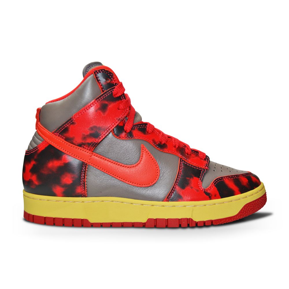 Womens Nike Dunk Hi 1985 SP "Acid Wash" - DD9404 600 - University Chile Red-Womens-Nike-Nike Dunk High-sneakers Foot World