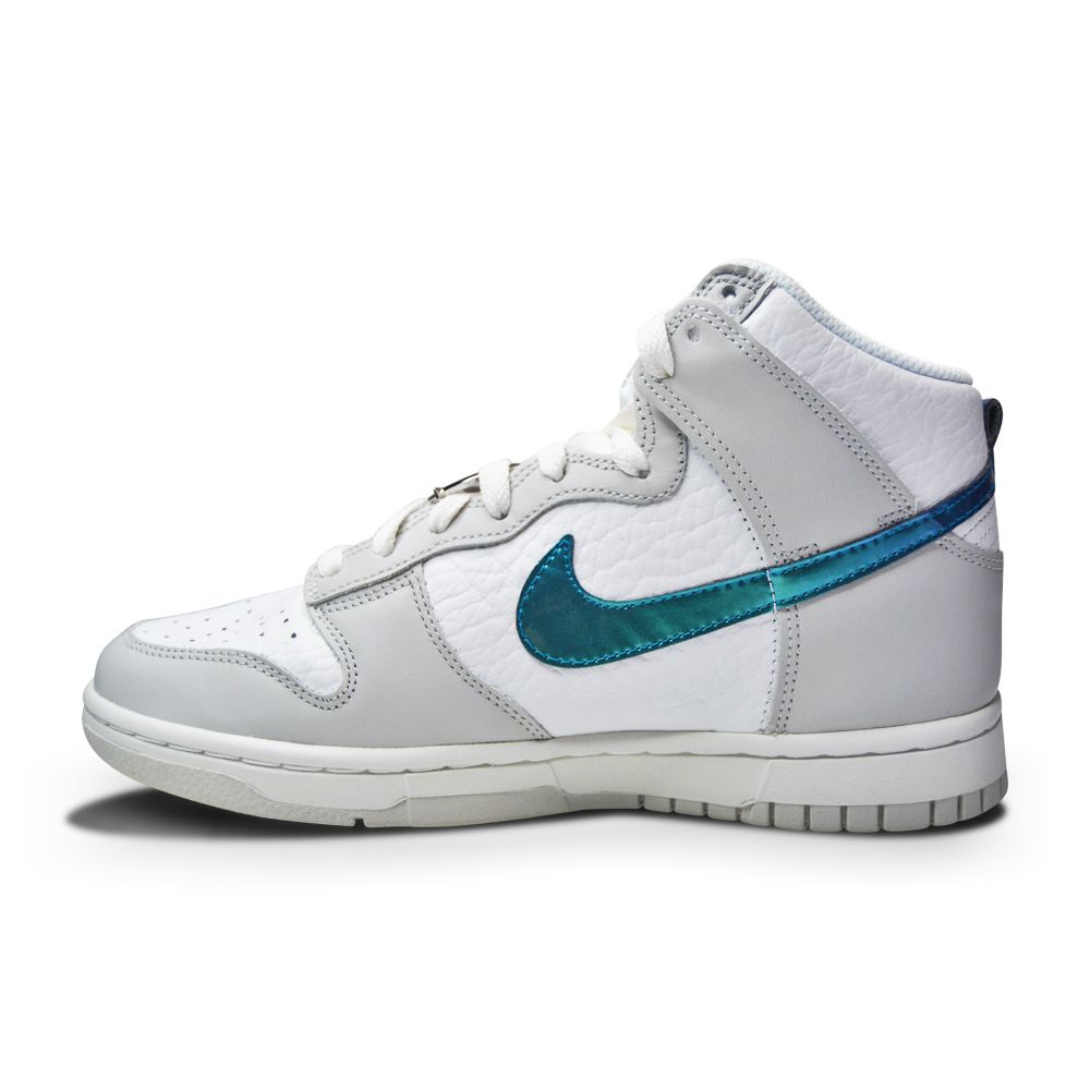 Womens Nike Dunk Hi FLS "Ring Bling" - DR7855 100 - Summit White Grey Fog-Womens-Nike-Nike Dunk High-sneakers Foot World
