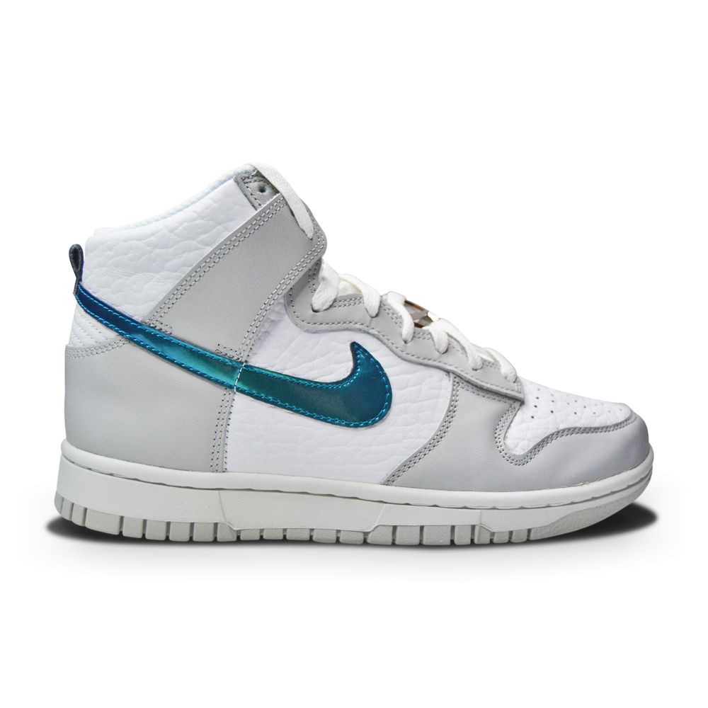 Womens Nike Dunk Hi FLS "Ring Bling" - DR7855 100 - Summit White Grey Fog-Womens-Nike-Nike Dunk High-sneakers Foot World