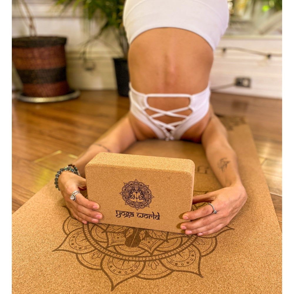 Yoga Block Cork - Yoga World UK - Yoga Block Cork | Easy Grip | Yoga World Shop