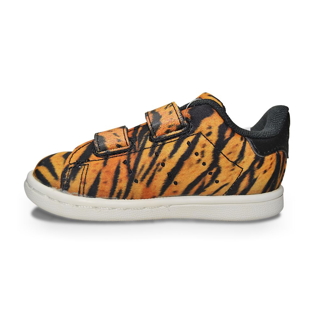 Adidas Stan Smith CF Infant AQ2974 Orange Black Tiger Print