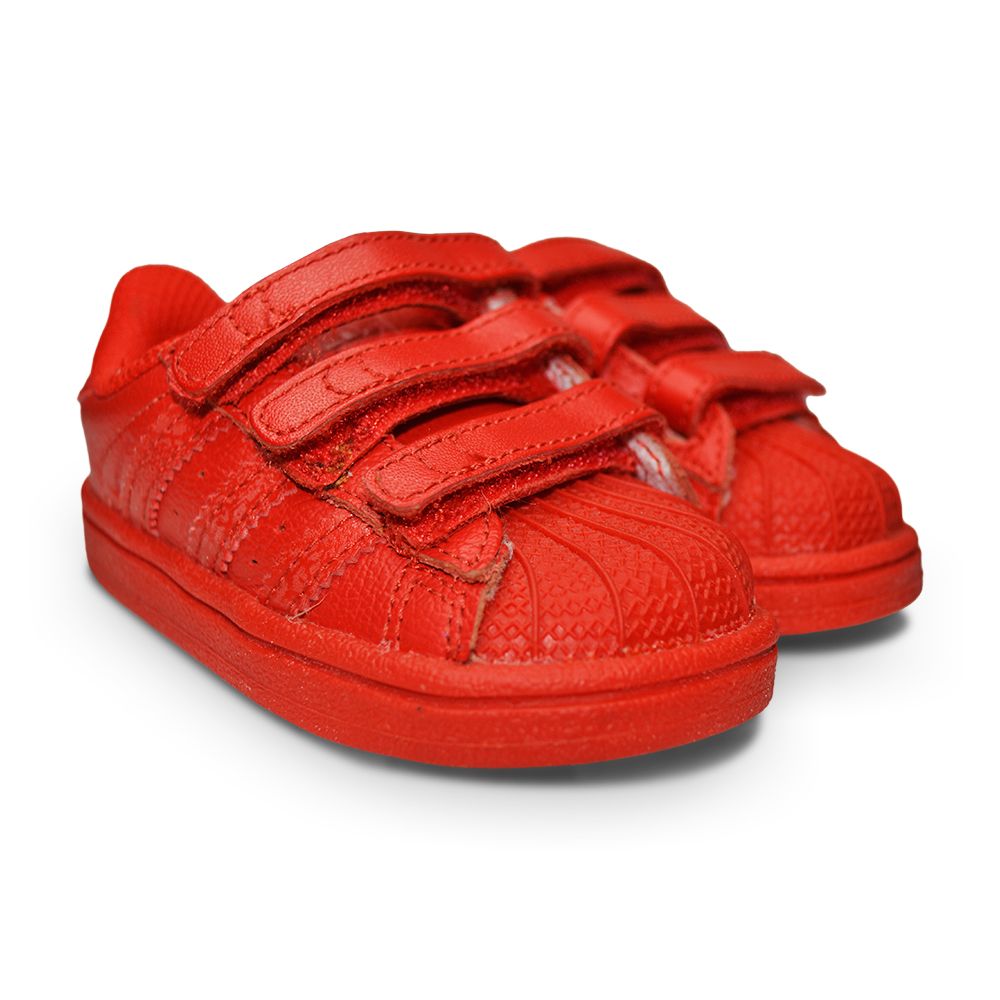 Adidas Superstar CF I UK 4 for toddlers Infants AQ3061 Red