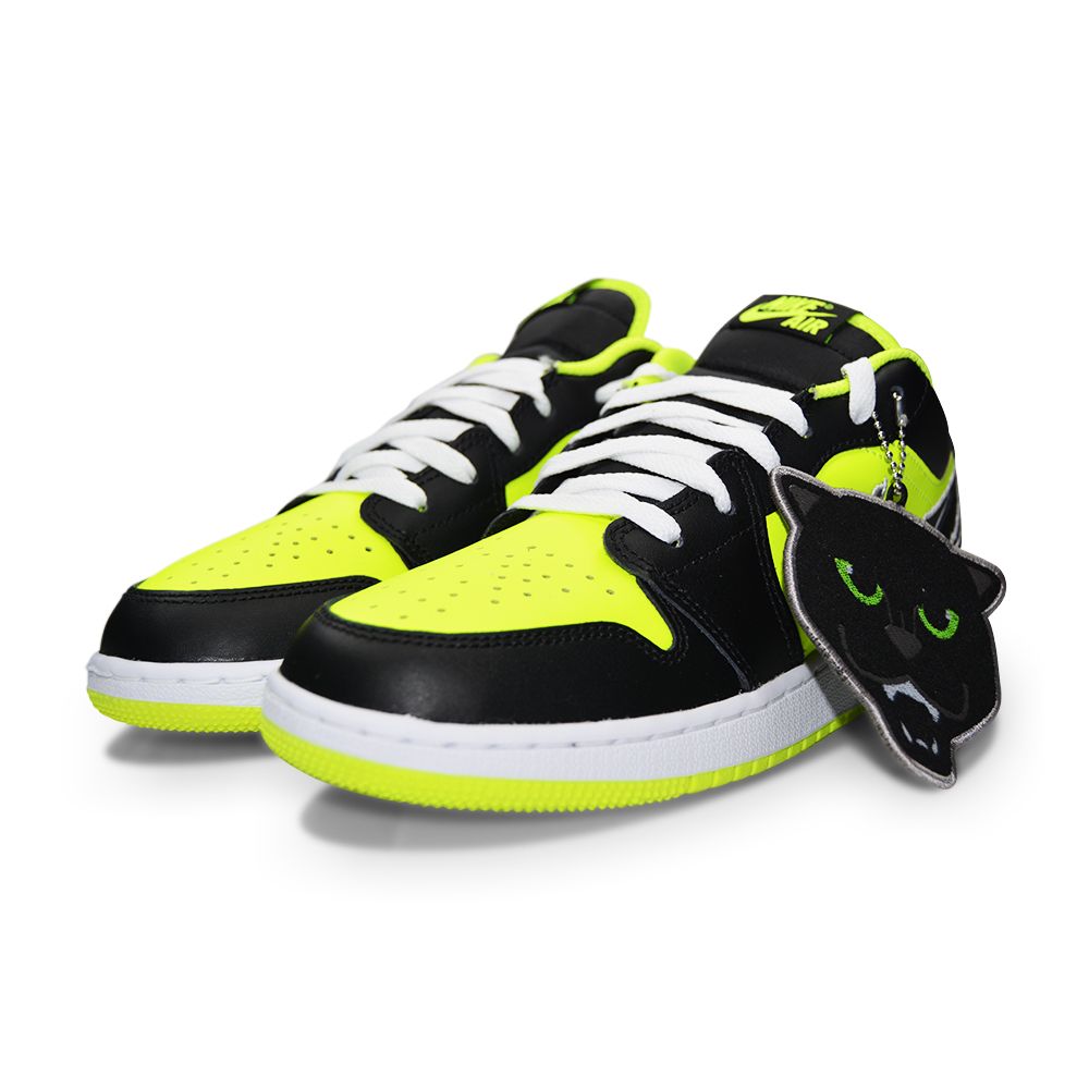 Low Volt Aj1 Jordan Retro High White Black Volt University Gold