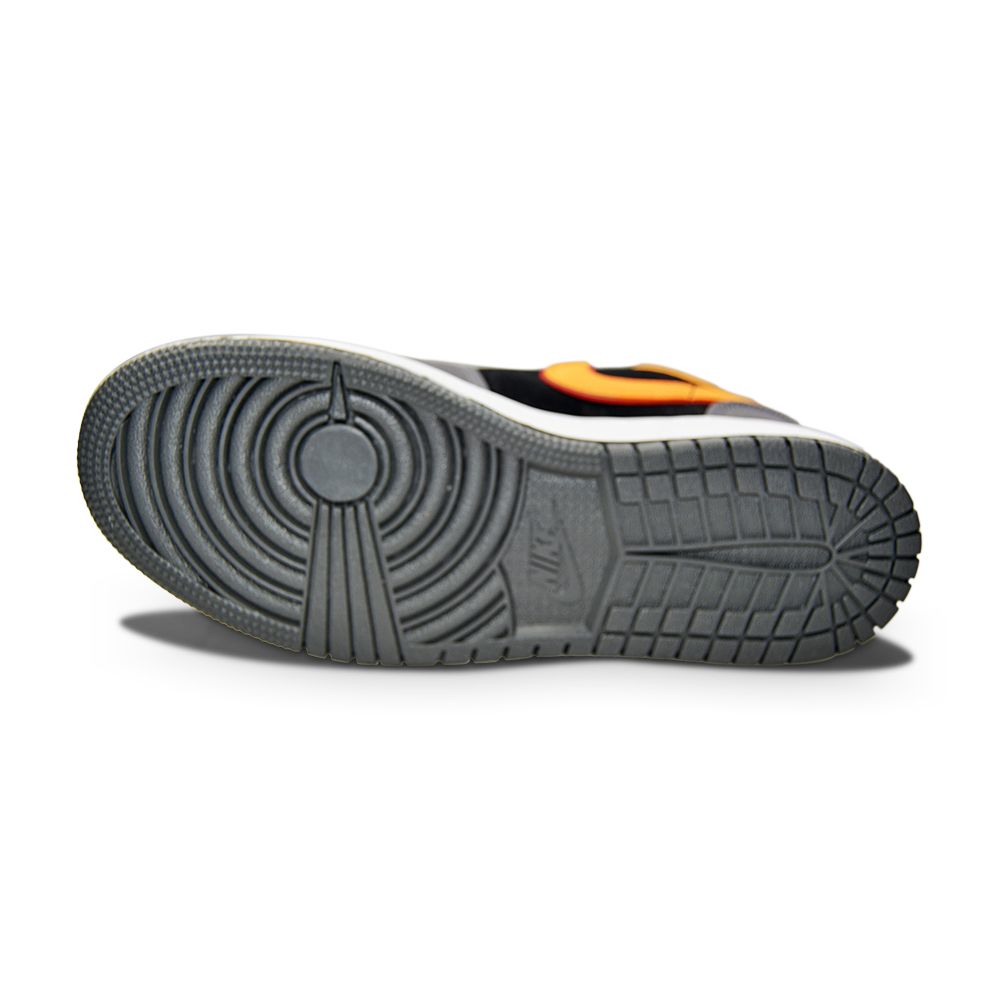 Juniors Nike Air Jordan 1 Low SE (GS) FN7671 008 Black Vivid Orange LT Graphite