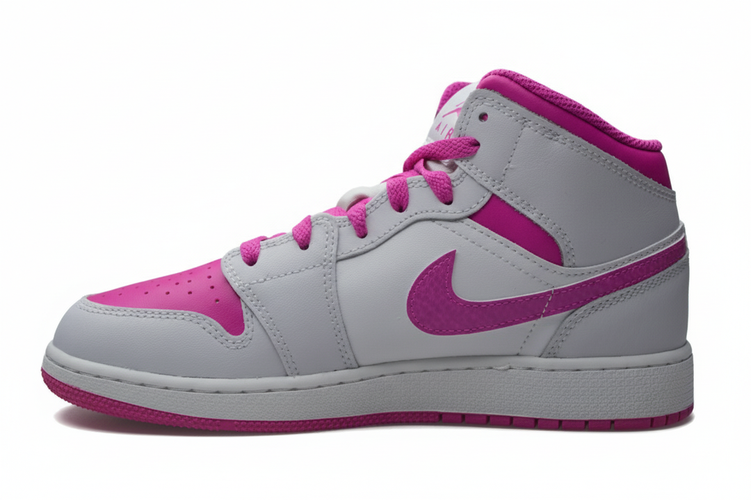 Air Jordan 1 Mid "Fire Pink" (GS)