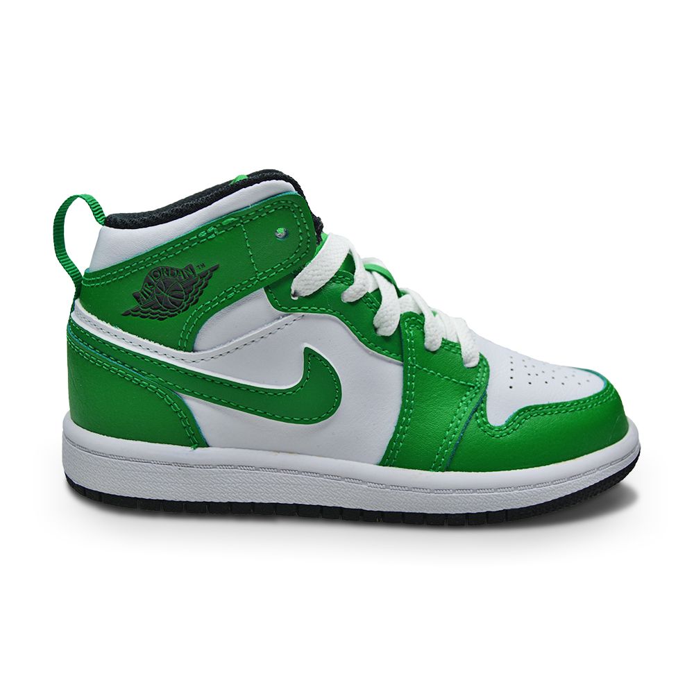 Kids Nike Jordan 1 Mid (PS) "Lucky Green"