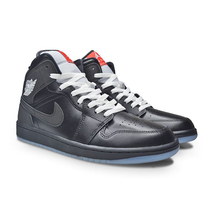 Air Jordan 1 Mid SE HV5177010 Black Black White Wolf Grey UK 8 9 10