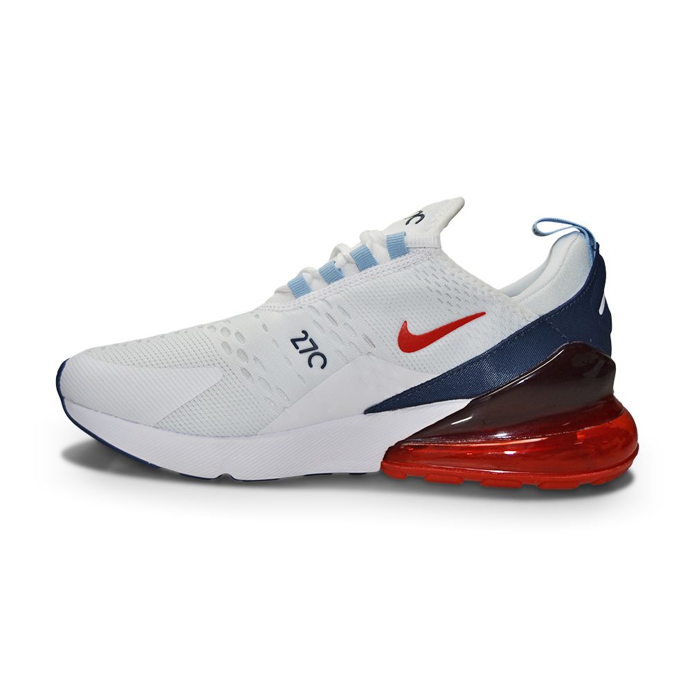 Mens Nike Air Max 270 DJ5172-100 White Chile Red Midnight Navy